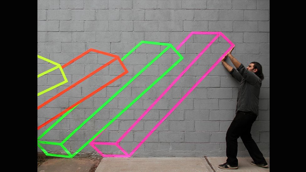 Geometric art puts humans inside shapes - BBC Culture