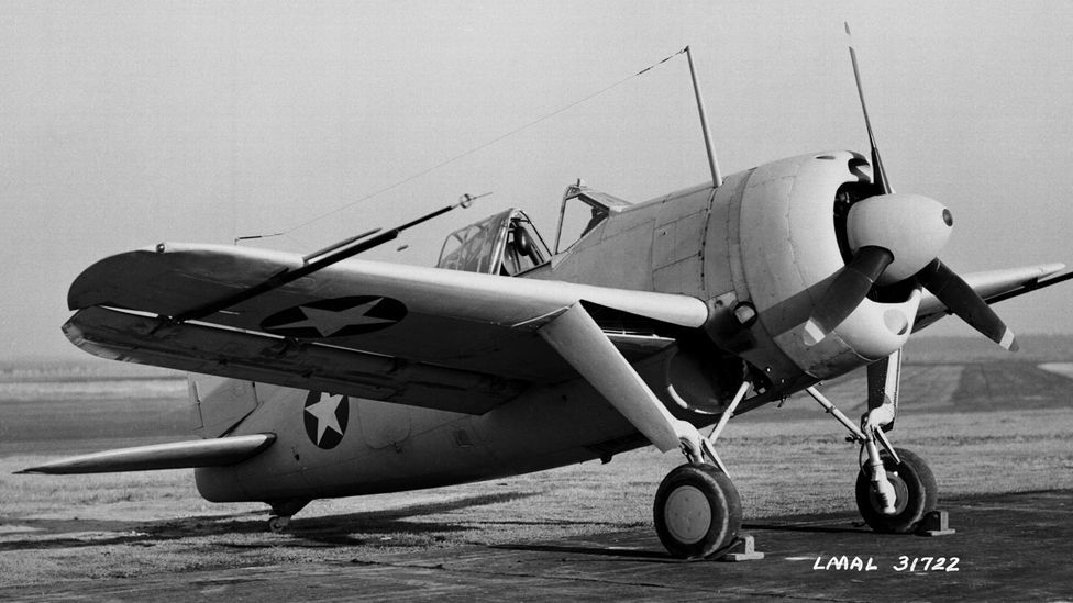 The short-lived Brewster Buffalo was shot down in droves when it encountered Japanese fighters in the early years of World War II, proving too slow and cumbersome. (US Navy)