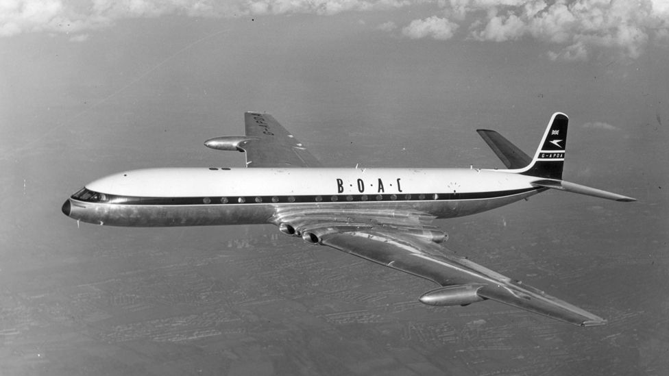 A flaw in the design of the De Havilland Comet’s cabin windows led to several crashes which ended the plane’s promising airline career. (Getty Images)