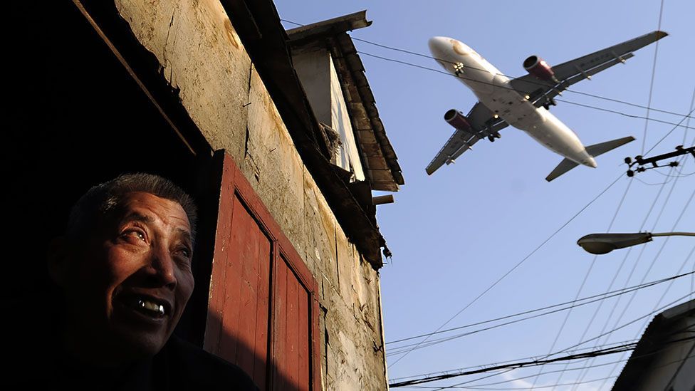 ...our reliance on polluting air travel? (Getty Images)