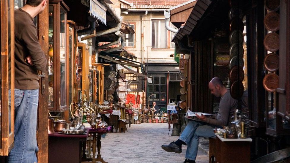 Sarajevo’s Turkish quarter. (Patrick Horton/LPI/Getty)