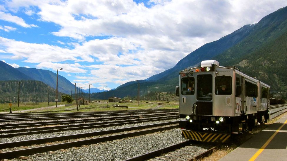 A tiny train amid spectacular scenery. (John Lee) A tiny train amid spectacular scenery. (John Lee)