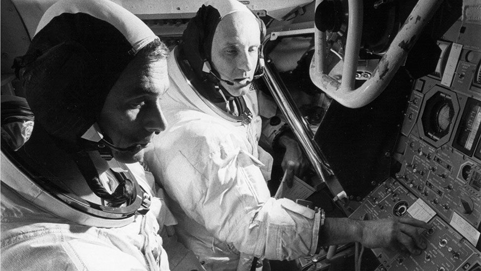 Gene Cernan (left) was one of nonly 12 men to walk on the Moon's surface (Nasa) Gene Cernan (left) was one of nonly 12 men to walk on the Moon's surface (Nasa)