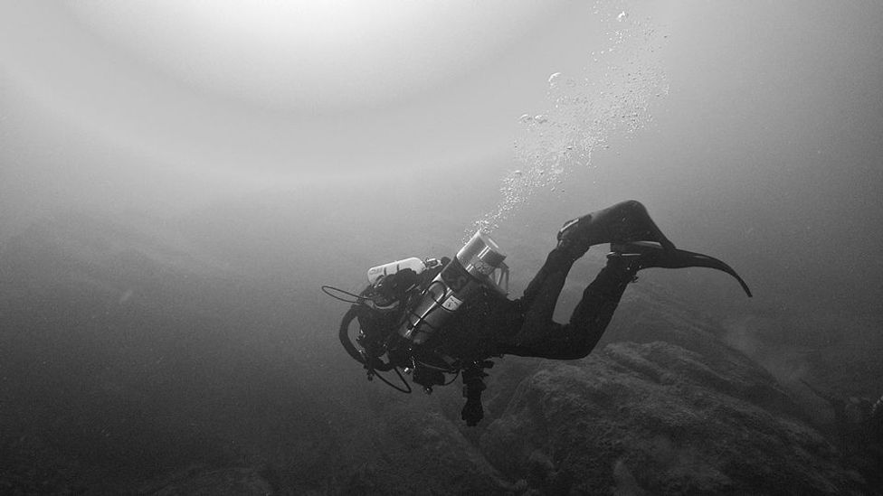 Diving the lake. (Steve Fanell)