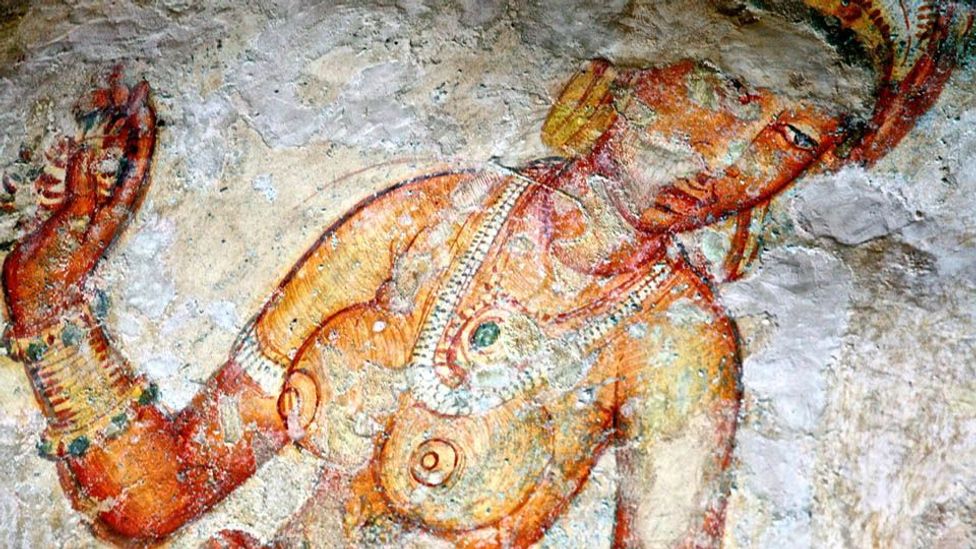 Sigiriya, frescoes, King Kasyapa, Sri Lanka, Unesco World Heritage site