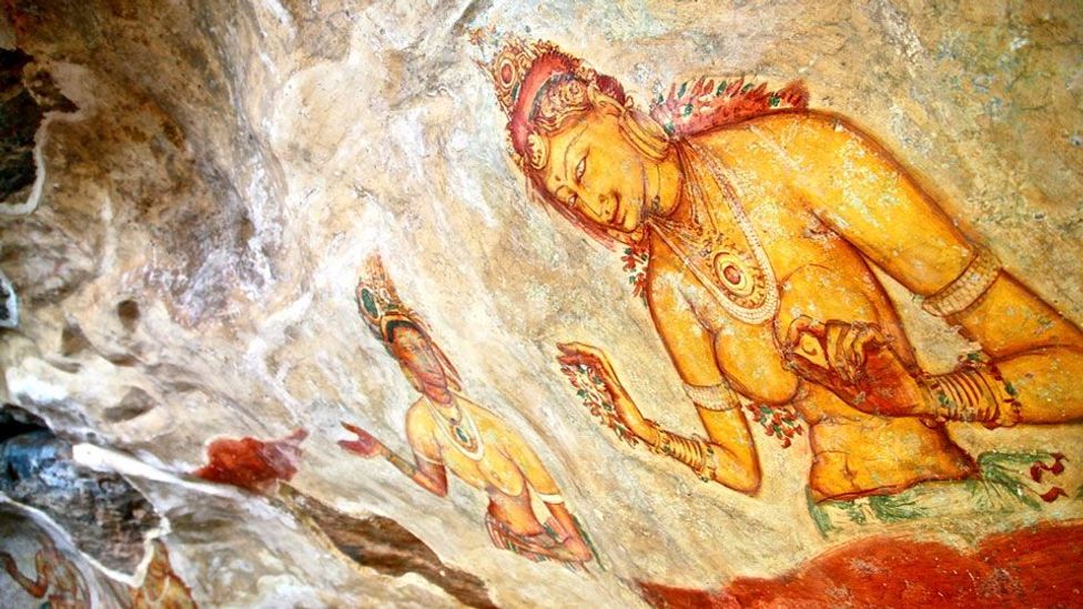 Sigiriya, frescoes, King Kasyapa, Sri Lanka, Unesco World Heritage site