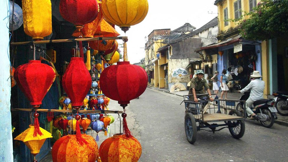 A man rides a rickshaw in Hoi An, Vietnam. (Hoang Dinh Nam/Getty) A man rides a rickshaw in Hoi An, Vietnam. (Hoang Dinh Nam/Getty)