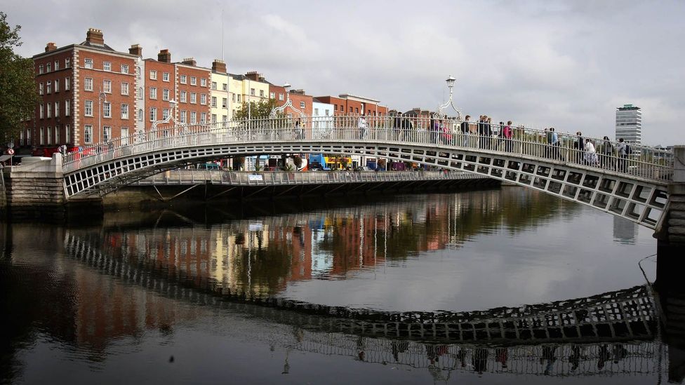A walk over Ha'Penny Bridge, Dublin. (Chris Jackson/Getty)