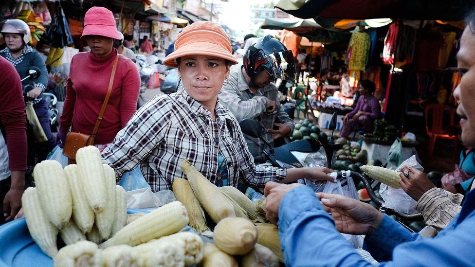 Shopping at Siem Reap's Wet Market. (Rahman Roslan/Getty)