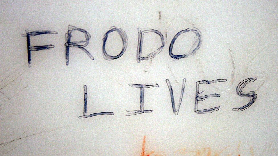 In the 1960s and ‘70s the slogan ‘Frodo Lives!’ appeared in subway stations worldwide (Quinn Dombrowski/Flickr/CC By-SA 2.0)