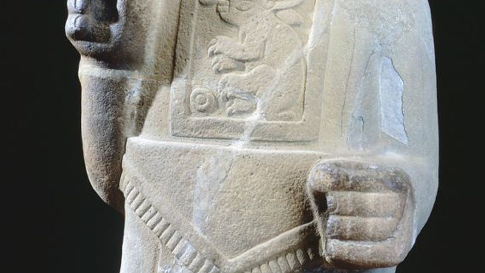 God of pulque statue, 10th Century. (DeAgostini/Getty)