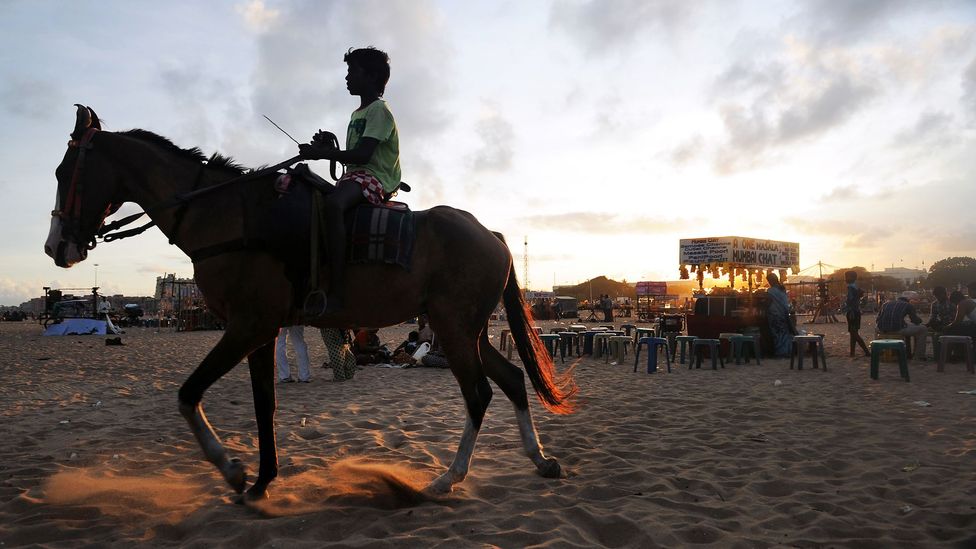 Marina Beach in Chennai. (AFP/Getty) Marina Beach in Chennai. (AFP/Getty)