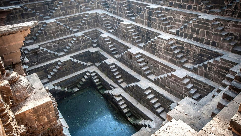 The symmetrical steps of Rajasthan’s Chand Baori stepwell make a mesmerizing maze. (Thinkstock)
