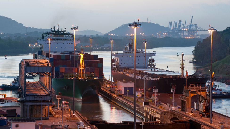The Panama Canal links the Pacific and Atlantic oceans. (Thinkstock) The Panama Canal links the Pacific and Atlantic oceans. (Thinkstock)