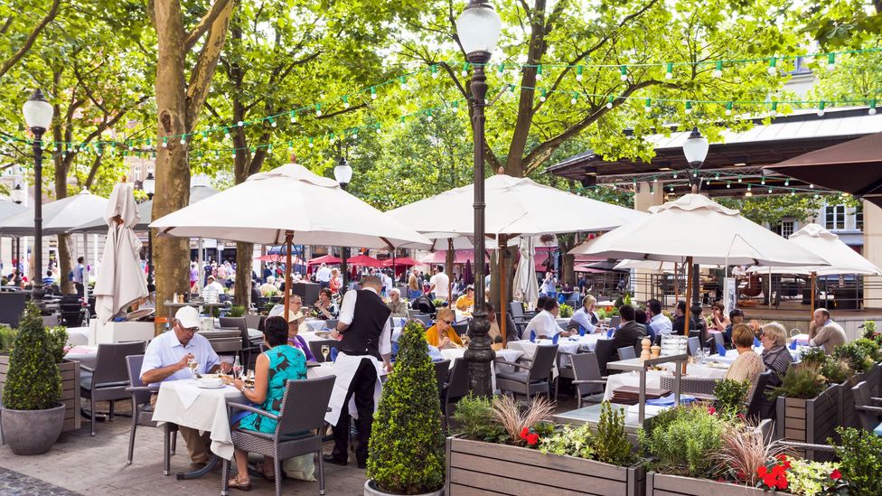 Al fresco dining in Luxembourg City. (Werner Dieterich/Getty)