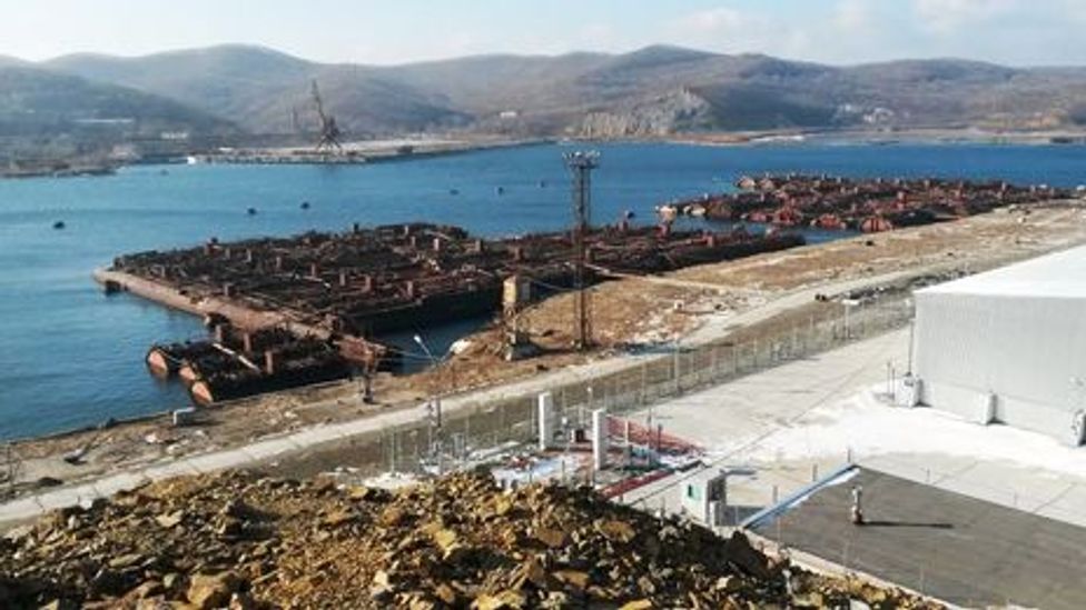 Russian reactors have been stored in the harbour at Vladivostok (Credit: Bellona Foundation)