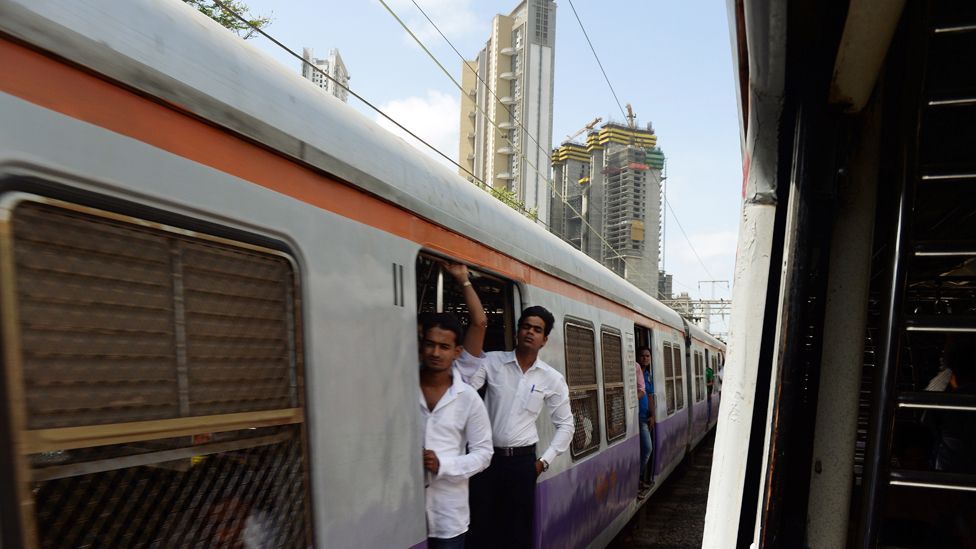 Mumbai's train are unable to take the strain of the city's millions of commuters (Credit: AFP/Getty Images) Mumbai's train are unable to take the strain of the city's millions of commuters (Credit: AFP/Getty Images)