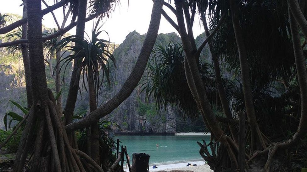 Exploring Maya Bay, without the crowds. (Credit: Colleen Hagerty)
