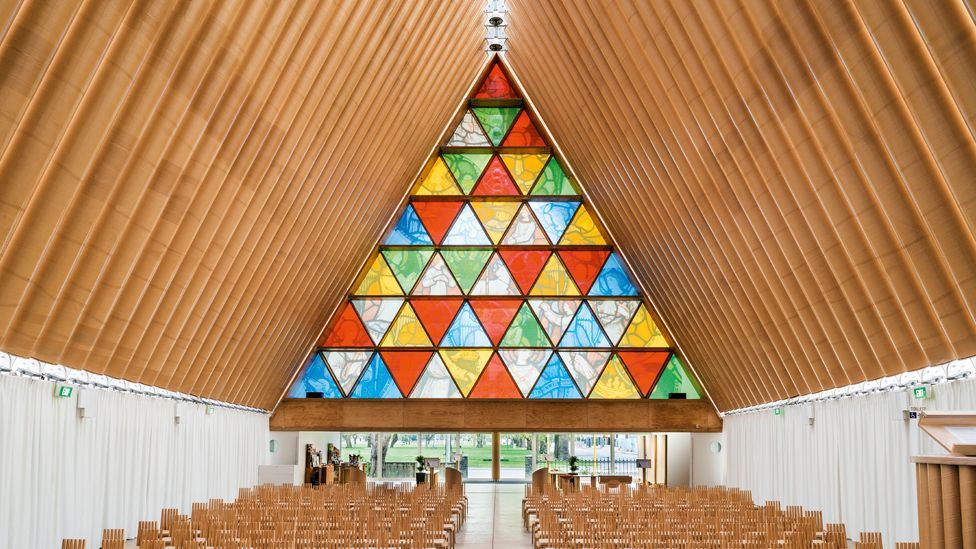 Cardboard Cathedral, New Zealand, designed by Shigeru Ban (Credit: Steven Goodenough)