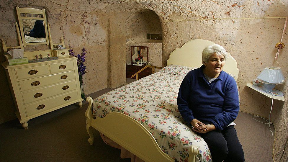 A subterranean bedroom in Coober Pedy (Credit: Torsten Blackwood/AFP/Getty)