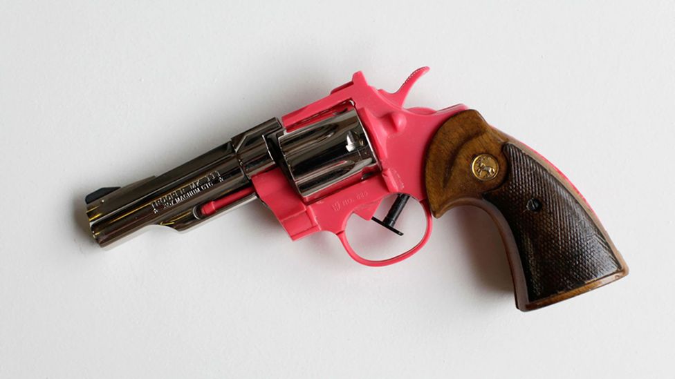 von Bergen’s Miami Gun combines components from both real and toy guns (Credit: Miami Gun, 2011/John von Bergen/photo: Denis Darzacq)