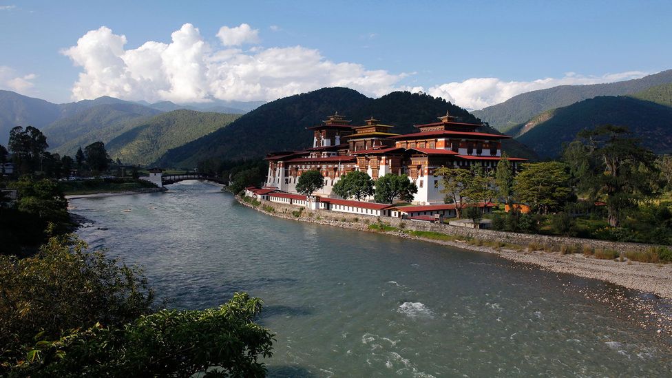 Punakha Dzong, the administrative centre of Punakha, Bhutan (Credit: Ed Jones/AFP/Getty)