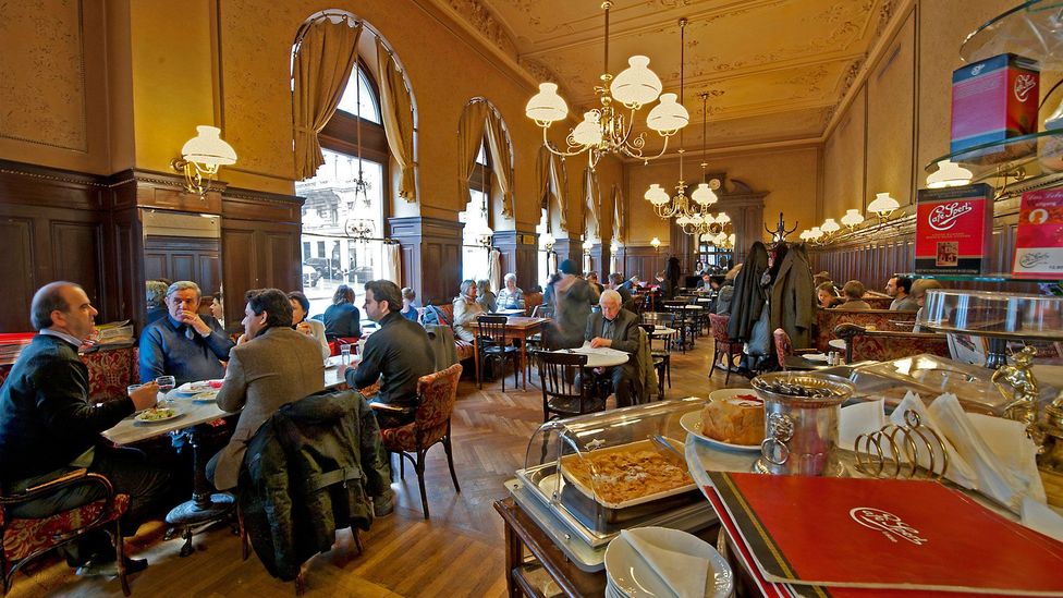 Enjoying life in Cafe Sperl (Credit: Imagno/Getty Images) Enjoying life in Cafe Sperl (Credit: Imagno/Getty Images)