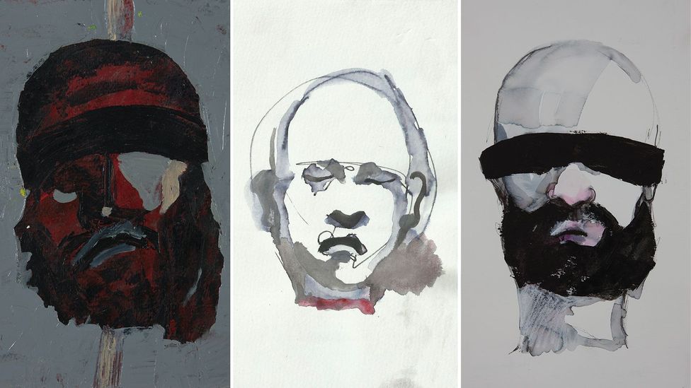 Haider Jabbar’s recent series focuses on the beheadings by IS (Credit: Haider Jabber) Haider Jabbar’s recent series focuses on the beheadings by IS (Credit: Haider Jabber)