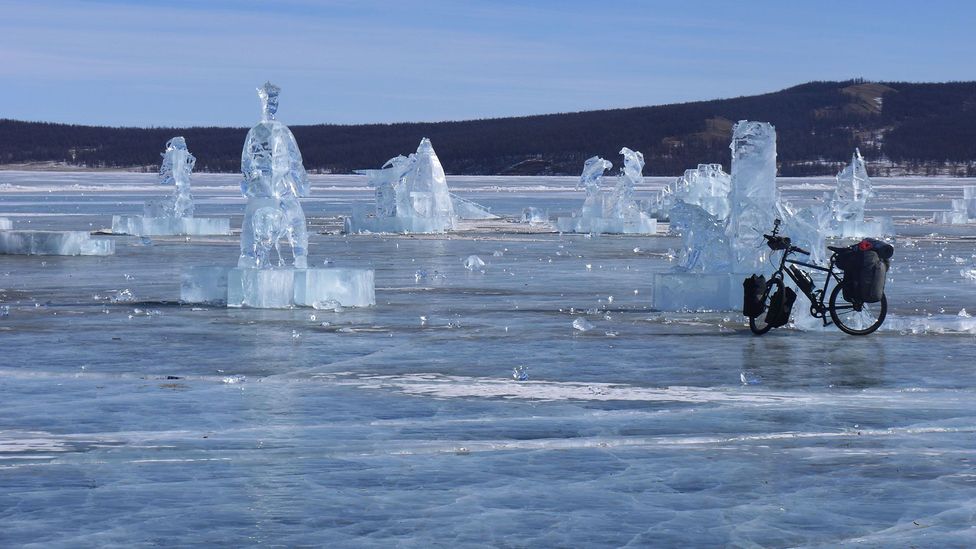 Remaining sculptures from the annual Ice Festival (Credit: Stephen Fabes) Remaining sculptures from the annual Ice Festival (Credit: Stephen Fabes)