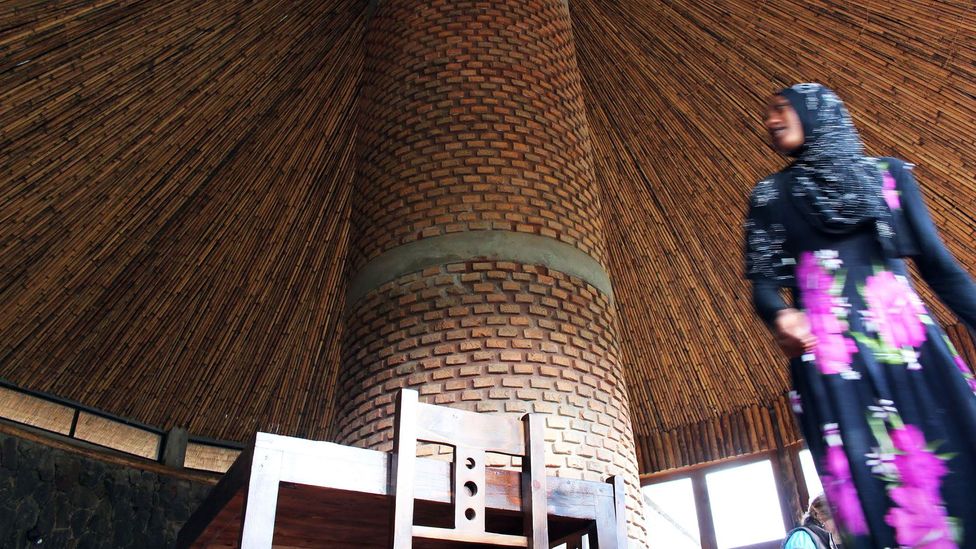 Inside a traditional Ethiopian tukul-style building (Credit: Pamela Robbie)
