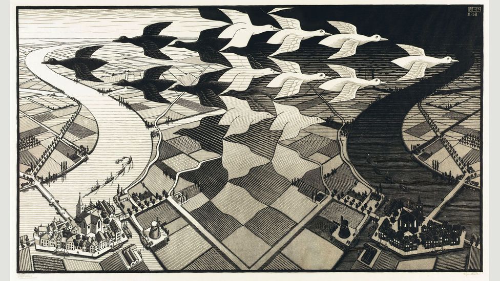  Day and Night was Escher's most popular print: during the course of his lifetime (Credit: 2015 The M.C. Escher Company – Baarn, The Netherlands)