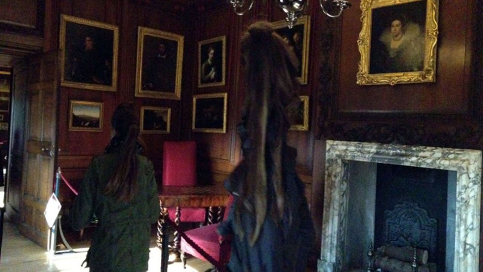 'Ghost photos' still occur today - like this 'sighting' of the Grey Lady of Hampton Court; actually an oddity from an iPhone's imaging capture (Credit: The Sun/News Syndication)