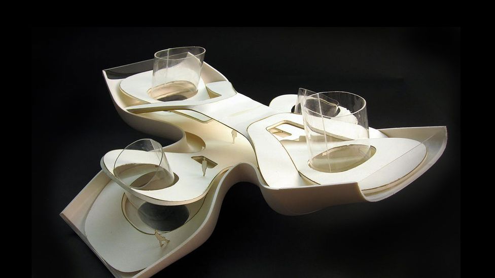 A beautiful scale model of Wing House by Asymptote Architecture (Credit: Asymptote Architecture) A beautiful scale model of Wing House by Asymptote Architecture (Credit: Asymptote Architecture)