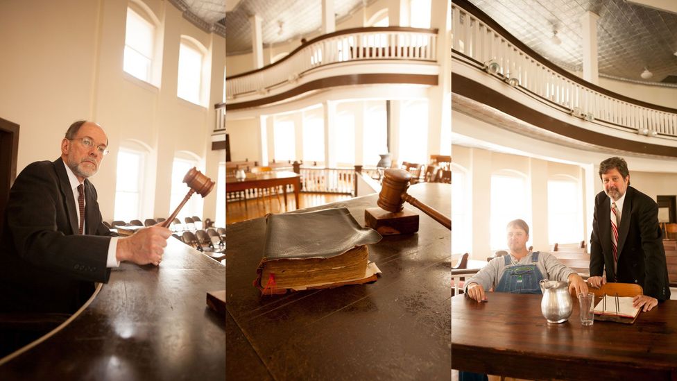 Scenes from the second act in the courtroom (Credit: Kris Davidson/Lonely Planet Traveller)