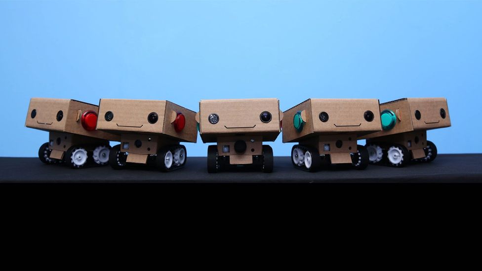The BlabDroids encouraged people to reveal surprising secrets (Credit: Alexander Reben) The BlabDroids encouraged people to reveal surprising secrets (Credit: Alexander Reben)