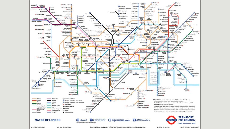 The London Underground map: The design that shaped a city - BBC Culture