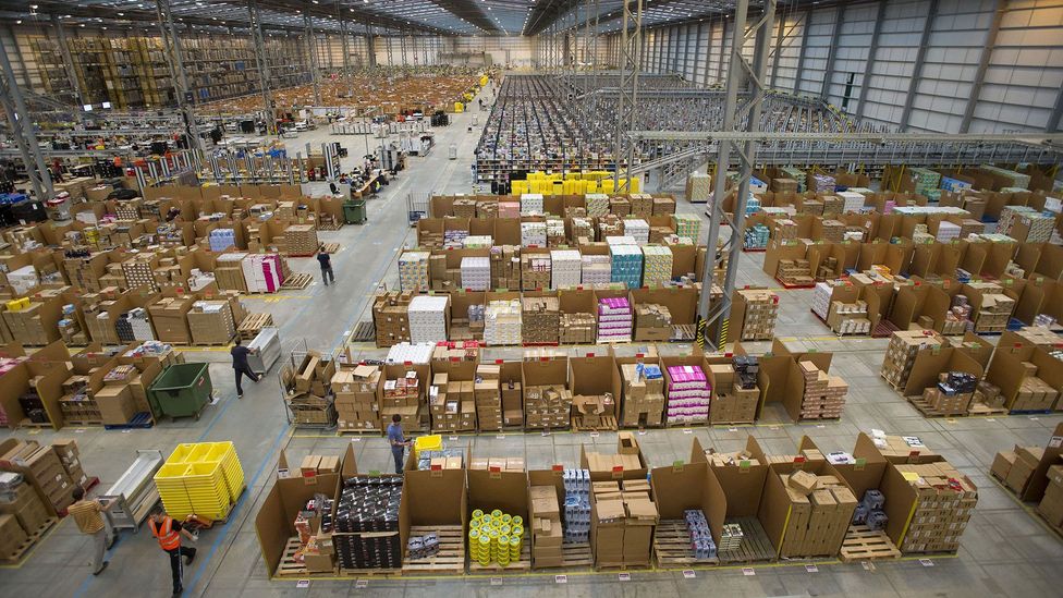 Workers in Peterborough prepare for 'Cyber Monday', the busiest online shopping day of the year (Credit: Rex) Workers in Peterborough prepare for 'Cyber Monday', the busiest online shopping day of the year (Credit: Rex)