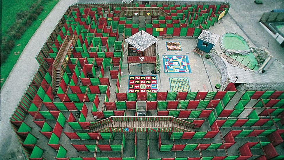 Merlin’s Magical Maze, designed by Fisher for the Holywell Bay Fun Park in Cornwall (Credit: Adrian Fisher/Adrian Fisher Design)