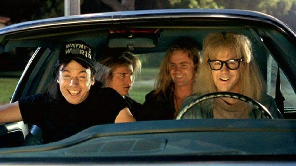 The song re-entered the charts in 1992 after its starting role in the hit film Wayne’s World (Credit: Paramount Pictures) The song re-entered the charts in 1992 after its starting role in the hit film Wayne’s World (Credit: Paramount Pictures)