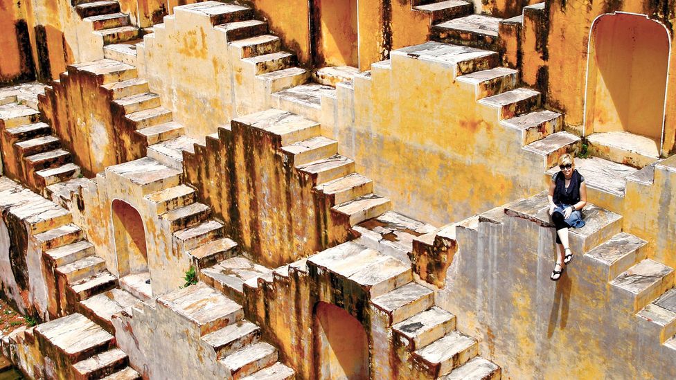 The symmetric steps of Chand Baori, in Rajasthan, India (Credit: Sabrina Iovino)