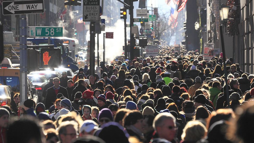 Life in Manhattan is overcrowded but well-connected to services (Credit: Getty Images)