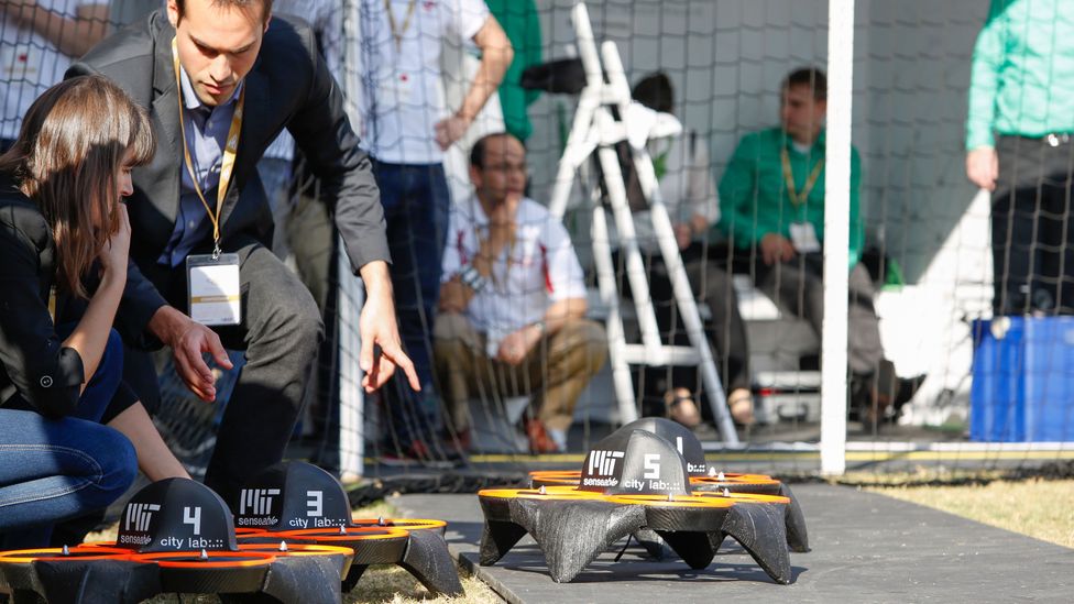 The drones from MIT malfunctioned at launch (Credit: Drones For Good)