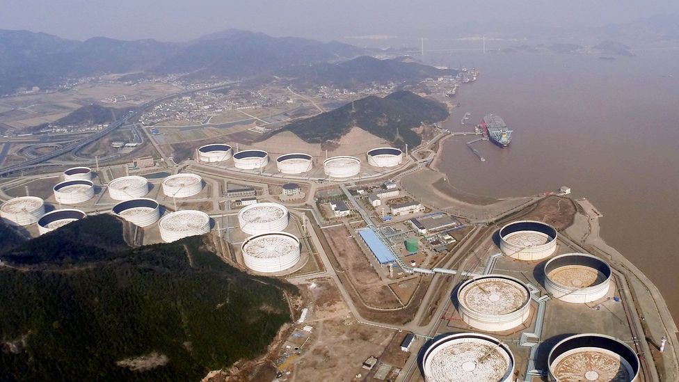 The Chinese have opted for storage above ground in tanks, as the geology is less suitable (Credit: Corbis) The Chinese have opted for storage above ground in tanks, as the geology is less suitable (Credit: Corbis)