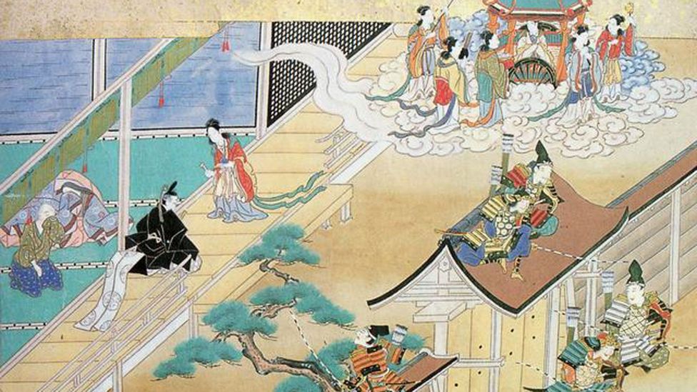 The Tale of the Bamboo Cutter is one of the earliest stories of aliens with human characteristics (Credit: Taketori Monogatari / Wikipedia) The Tale of the Bamboo Cutter is one of the earliest stories of aliens with human characteristics (Credit: Taketori Monogatari / Wikipedia)