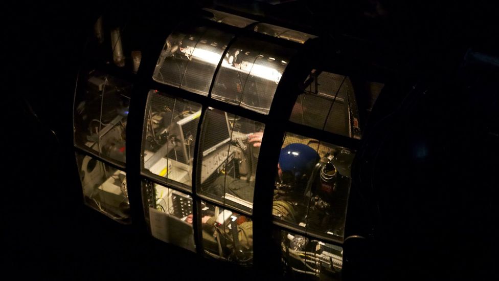 Subjects are strapped into the gondola before it starts to spin (Credit: Qinetiq)