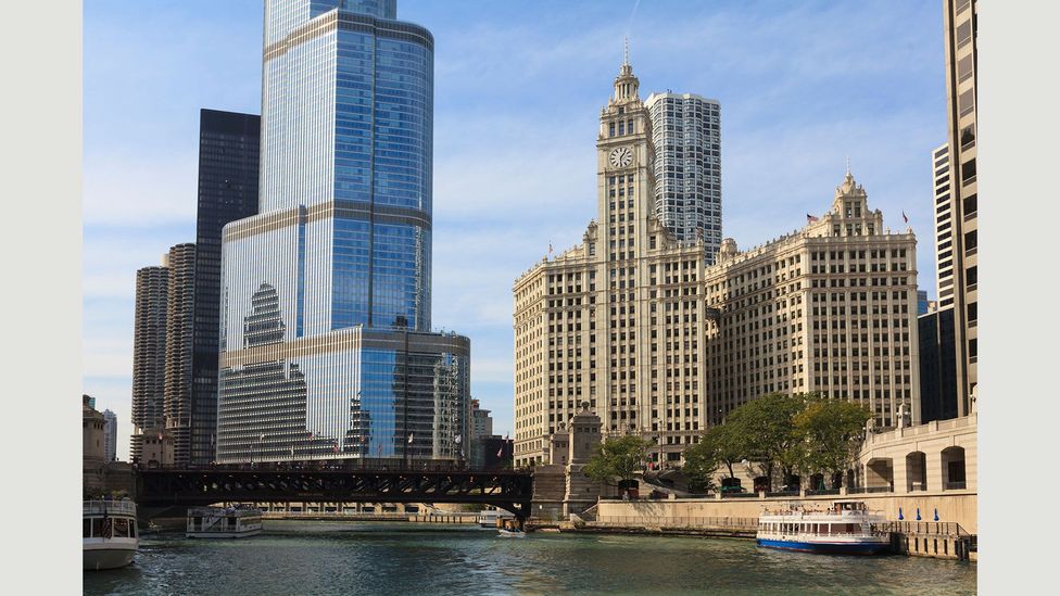 In 1920, work started on the Wrigley Building, named after the chewing gum manufacturer that made its headquarters there (Credit: Robert Harding World Imagery/Alamy Stock Photo) In 1920, work started on the Wrigley Building, named after the chewing gum manufacturer that made its headquarters there (Credit: Robert Harding World Imagery/Alamy Stock Photo)