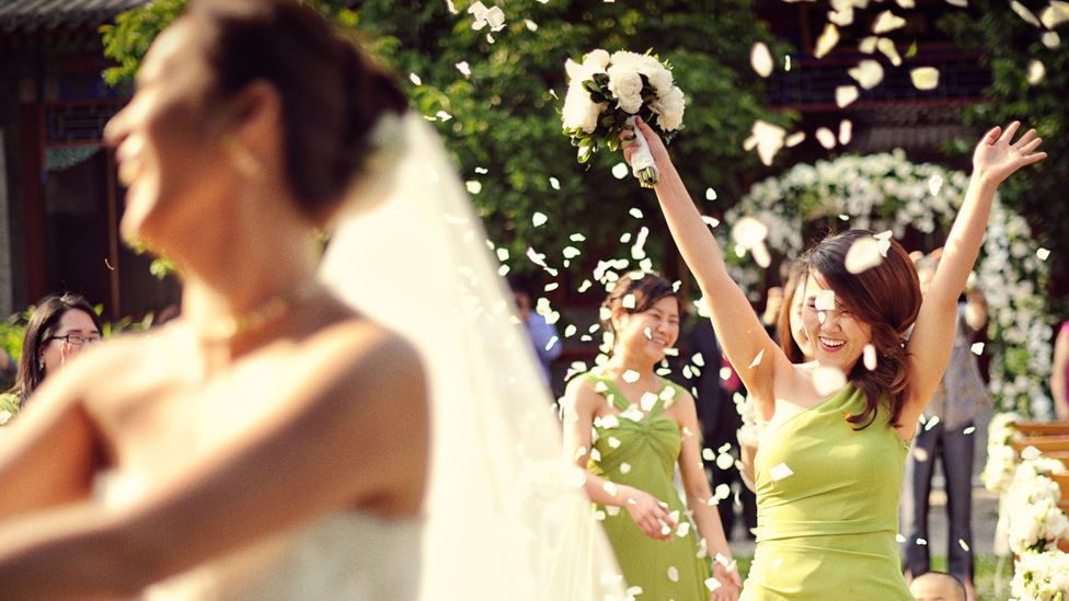 China has put its own mark on some Western wedding traditions. (Credit: Weddings by Ling)