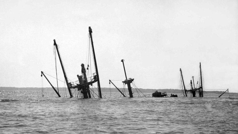 The wreck of the SS Richard Montgomery, pictured in 1966 (Credit: Colin Harvey) The wreck of the SS Richard Montgomery, pictured in 1966 (Credit: Colin Harvey)