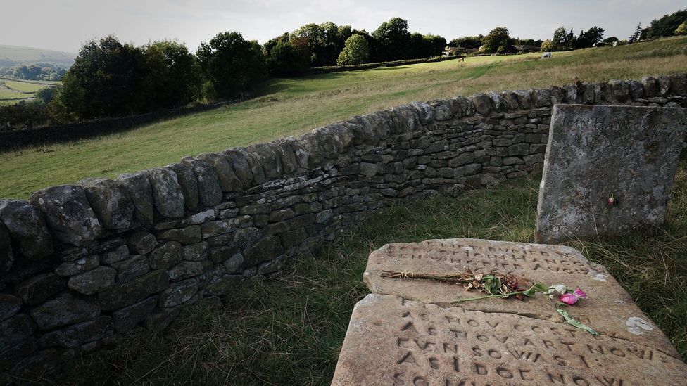 The Riley Graves, shown here, mark where Elizabeth Hancock buried all seven members of her family (Credit: Eleanor Ross)