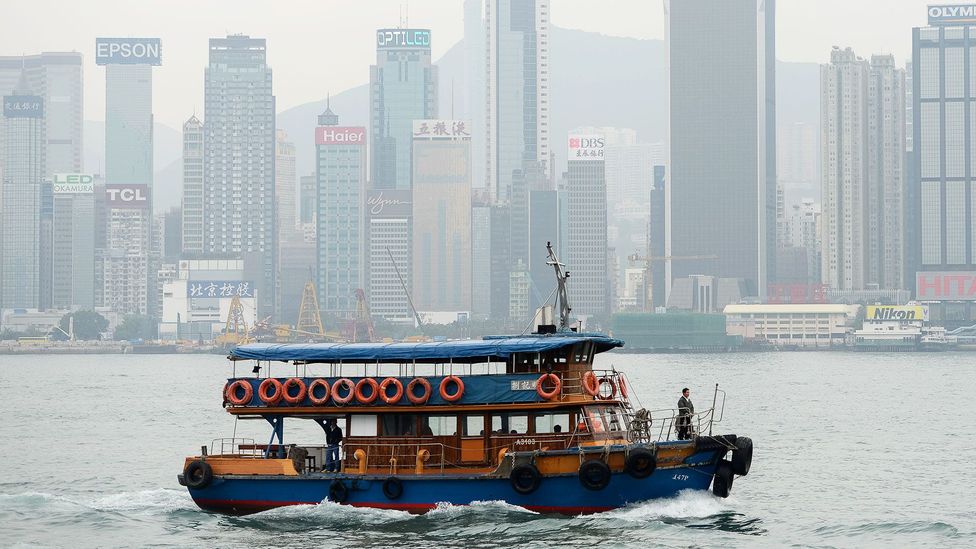 Constant ferries contribute to Hong Kong’s water pollution (Credit: Philippe Lopez/Getty)